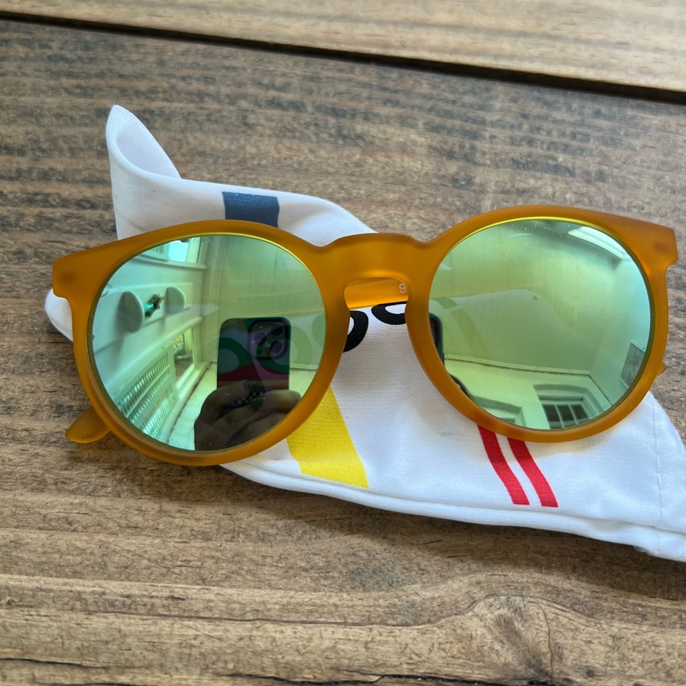 Brand new Goodr sunglasses in Circle G model, Freshly Baked Man Buns”